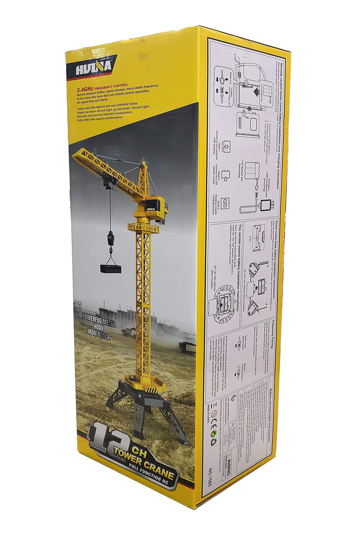 Grue télécommandée 1/14 - 2.4GHz - Huina 1585 - Breizh Modélisme.