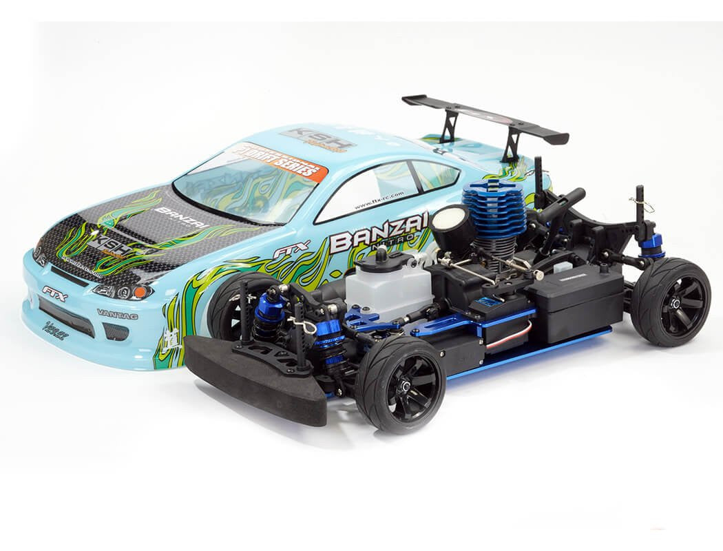 FTX Banzai Nitro Piste Voiture RC thermique 1/10 4WD 5534B - Breizh Modélisme.