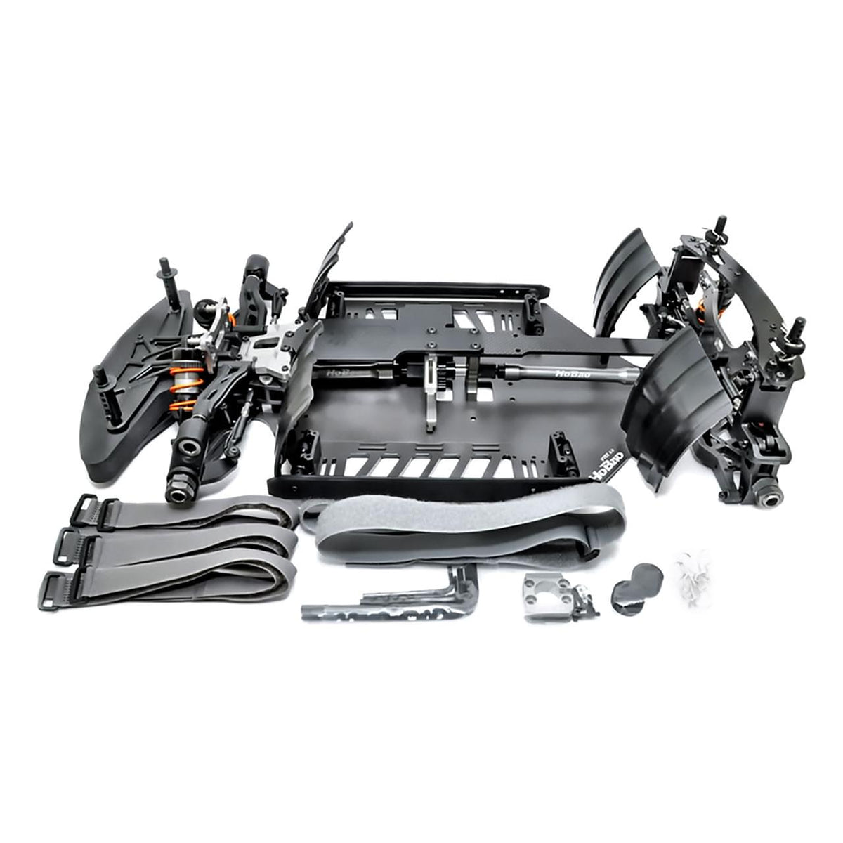 Hyper VTE2 On-Road Extreme Speed 1/7 chassis seul prémonté - Breizh Modélisme.