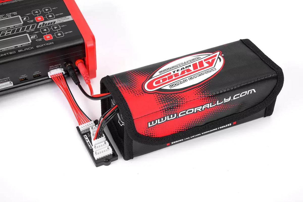 Sac Lipo Safe pour 2 batteries 2S à boîtier rigide Corally - C-90248 - Breizh Modélisme.