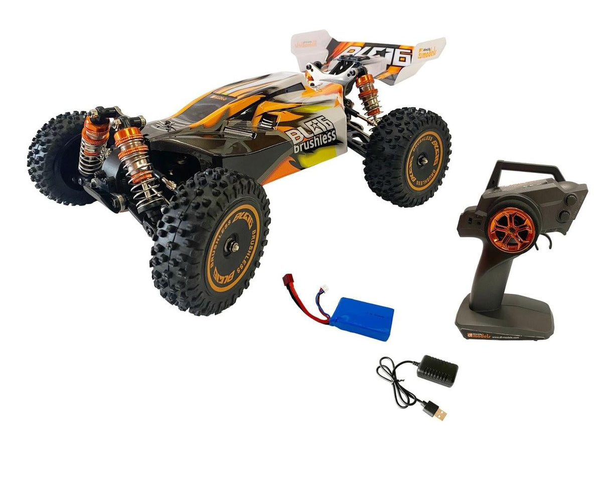 DF Models Buggy RC BL06 Brushless RTR 1/14 - 80km/h 4WD 144010 / 3127 - Breizh Modélisme.