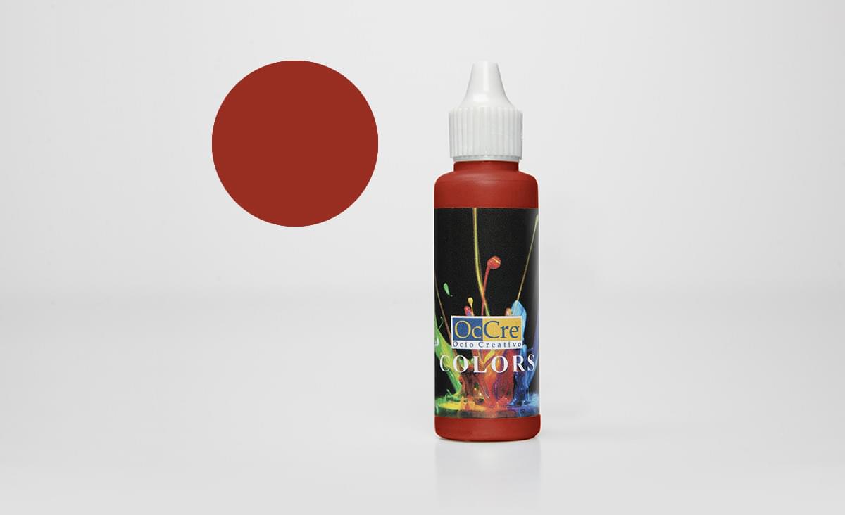 Peintures acryliques 30 ml - Rouge - Occre 19310 - Breizh Modélisme.