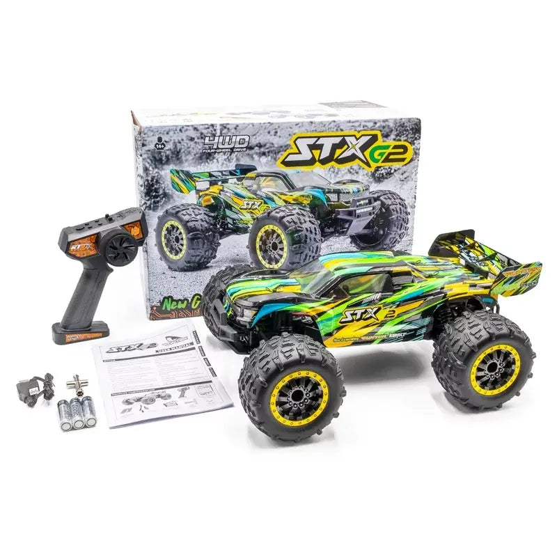 Voiture radiocommandée Funtek STX G2 vert 4wd 1/12 XL