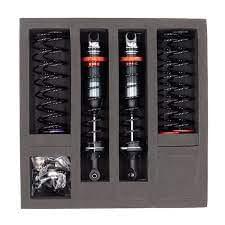 Amortisseurs 1/10 85mm BIG BORE 13mm + kit 3 ressorts (H/M/S) - HTR-510085 - Breizh Modélisme.
