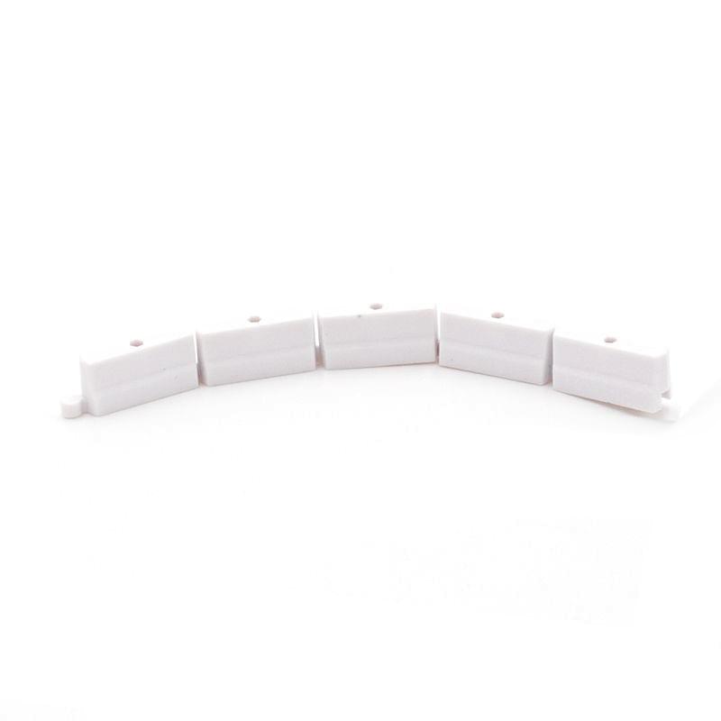 Elements de rail en plastique blanc pour piste turbo Racing (50 pcs) - TB-760075 - Breizh Modélisme.