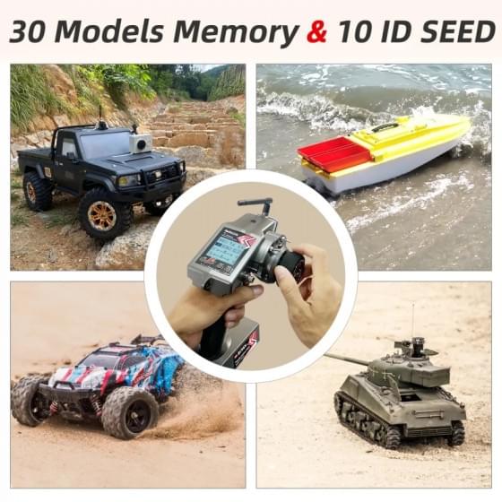 Radio Radiolink 7 voies RC6GS V3 + récepteur R7FG - RDL-RC6GS-V3-SET - Breizh Modélisme.