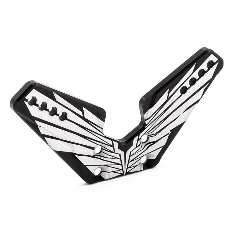 Support d'amortisseur avant Alu. 4mm OAS noir (fabrication FR) - REV-OP35-FR - Breizh Modélisme.