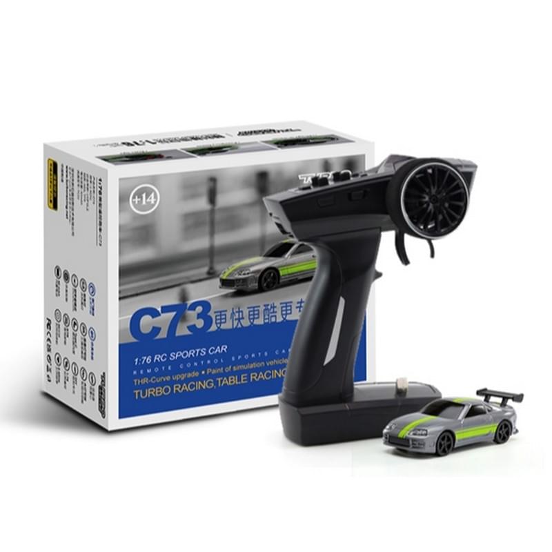 Turbo Racing Micro Sport 1/76ème Grise / verte RTR- TB-C73 - Breizh Modélisme.