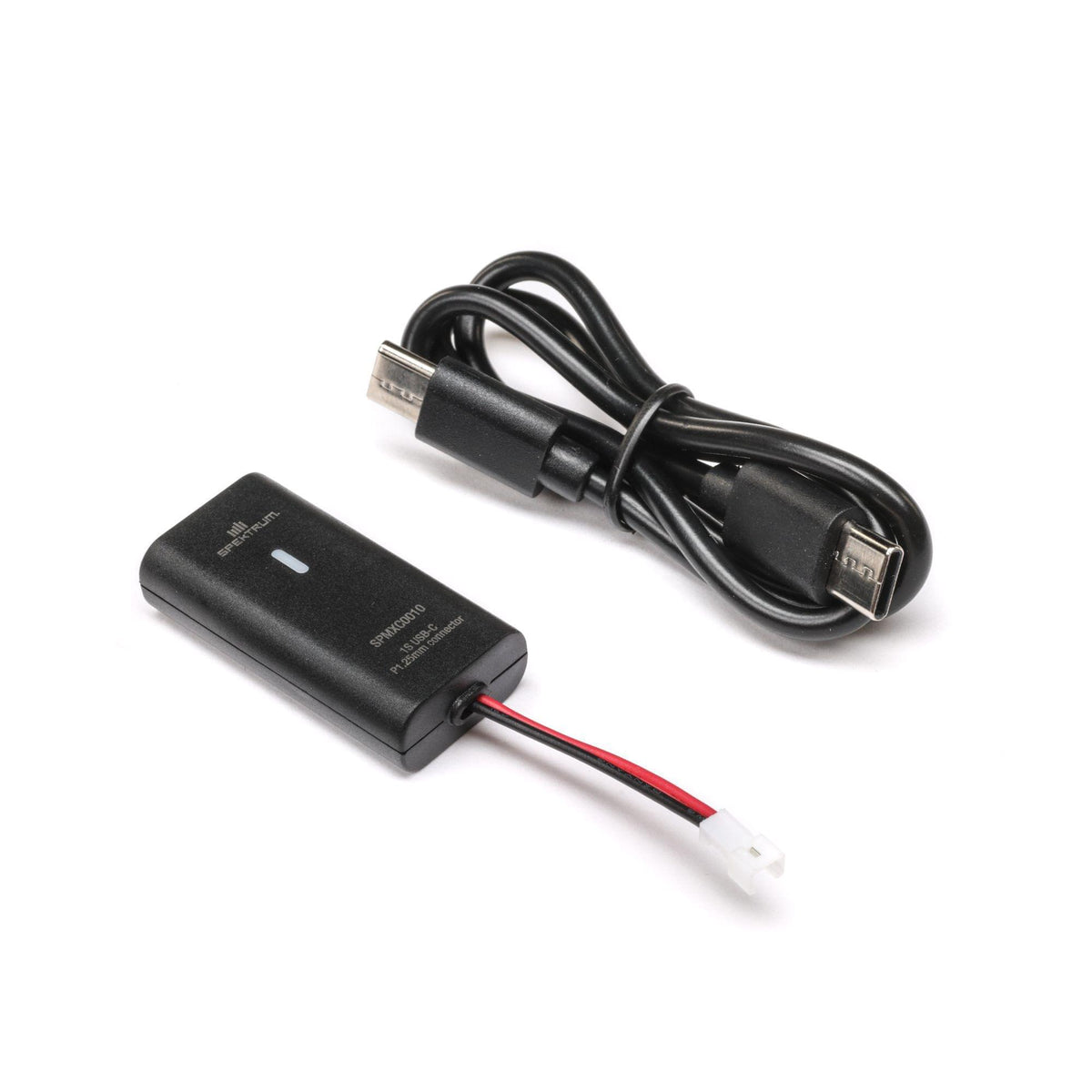 Chargeur USB-C 1S PH1.25 2 broches 500 mAh - SPMXC0010 - Breizh Modélisme.