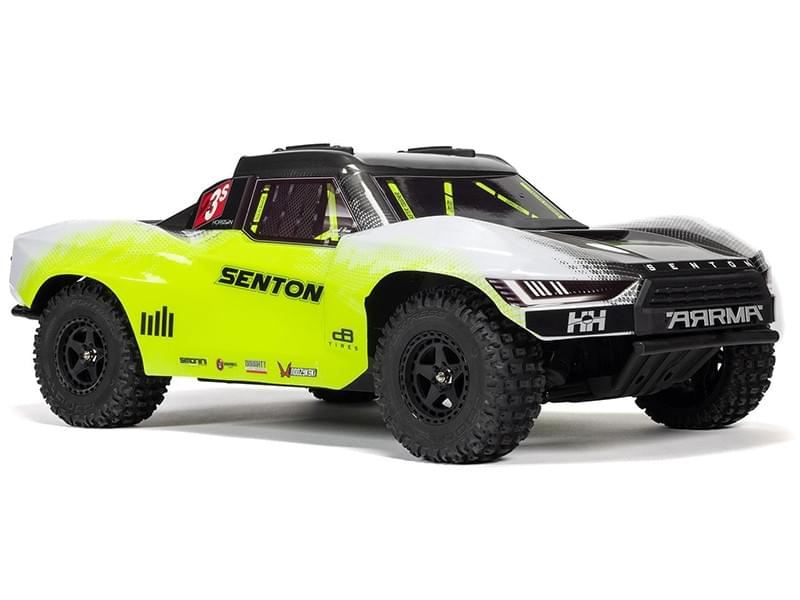 Arrma Senton 1/10 V4 223S BLX Brushless 4X4 jaune - ARA4303V4T1 - Breizh Modélisme.
