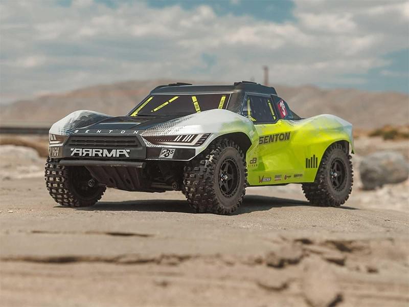 Arrma Senton 1/10 V4 223S BLX Brushless 4X4 jaune - ARA4303V4T1 - Breizh Modélisme.
