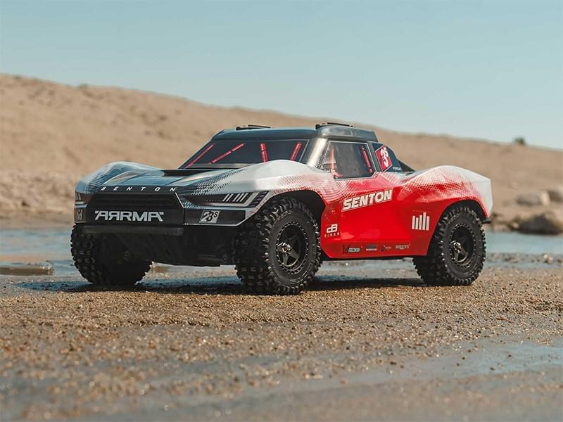 Arrma Senton 1/10 V4 223S BLX Brushless 4X4 rouge - ARA4303V4T2 - Breizh Modélisme.