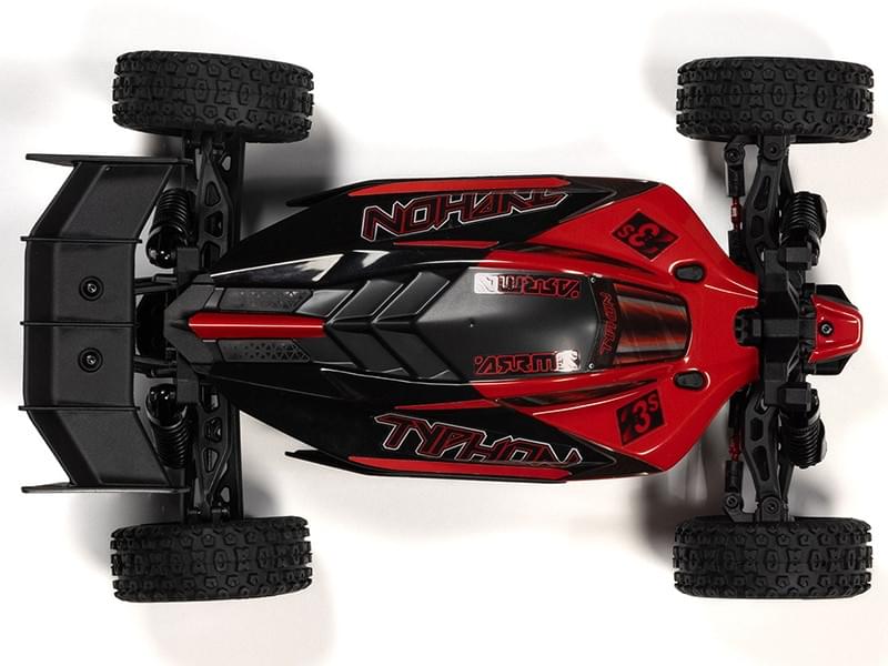 Arrma Typhon GROM 223S BLX 1/14 brushless 4X4 rouge - Breizh Modélisme.
