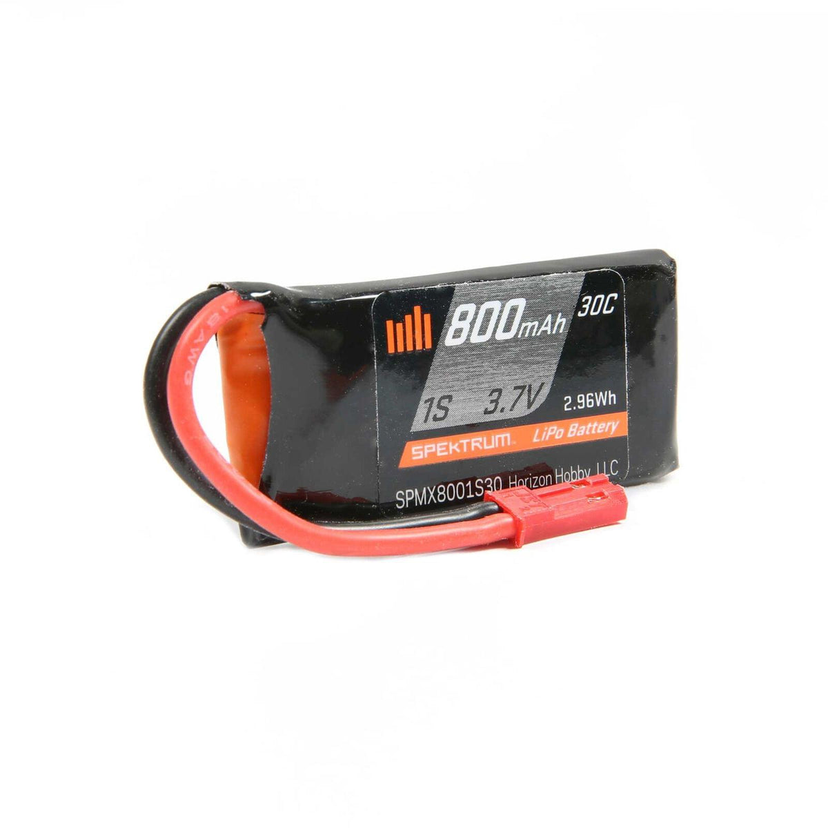 Spektrum Accu lipo 1s 3.7v 800Mah 30C SPMX8001S30 - Breizh Modélisme.