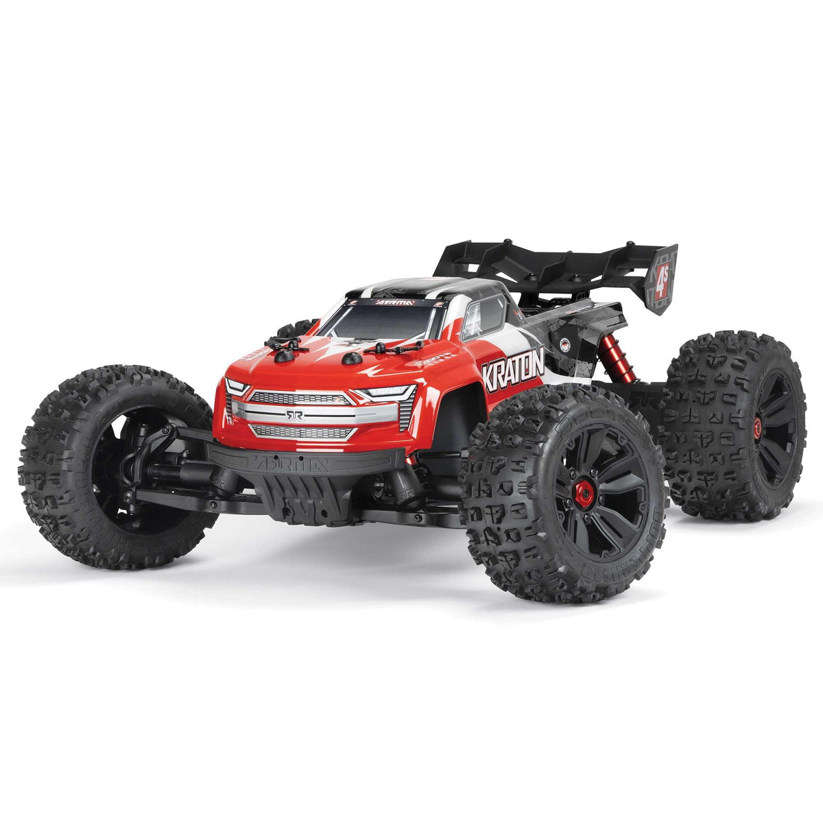 Arrma Kraton 1/10 4X4 4S V2 BLX Monster truck RTR Rouge - Breizh Modélisme.