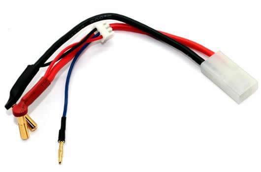 Câble de charge PK 5mm avec prise Tamiya équilibrage - Breizh Modélisme.