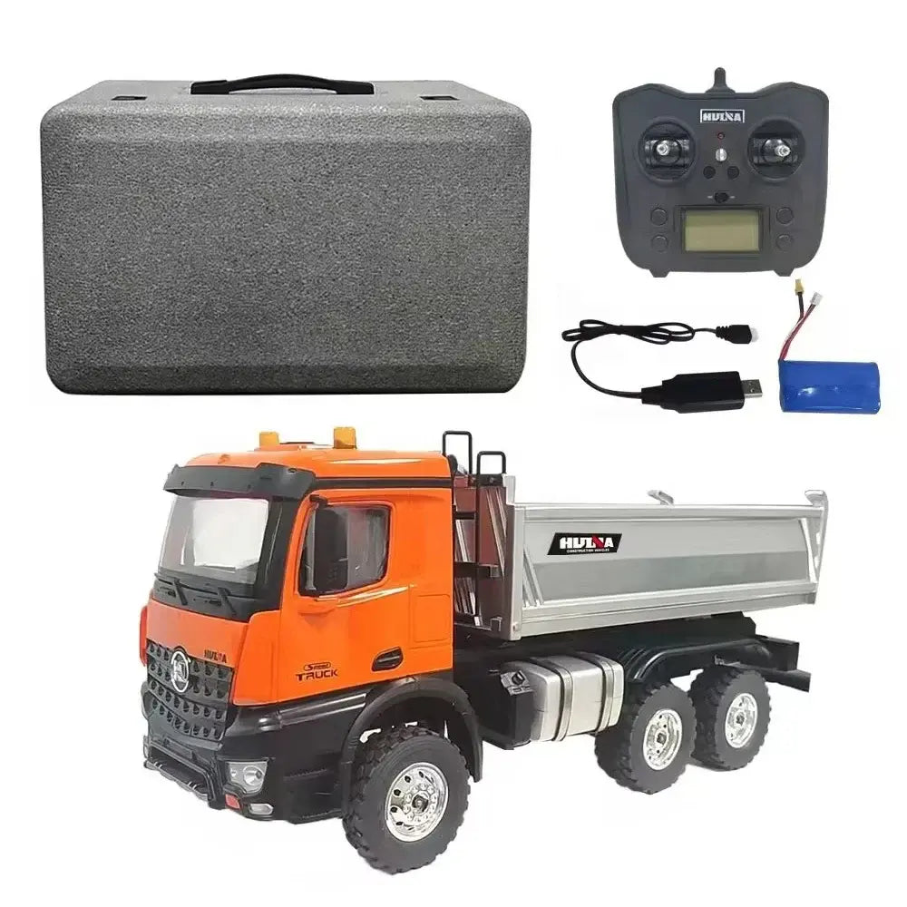 Camion 6X6 benne HUINA 1/14 en alliage 14 canaux en métal - 1598