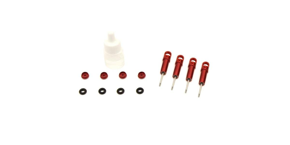 4 Amortisseurs Aluminium Option Kyosho Mini-Z 4X4 MX01 - MXW003R - Breizh Modélisme.