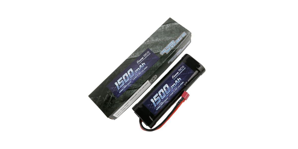 Batterie Nimh 7.2V 1500mAh prise Dean - GE2-1500-1D - Breizh Modélisme.