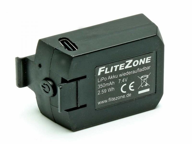 Batterie LiPo FliteZone 350mAh 2S 7,4 V (MD500E) - 15799