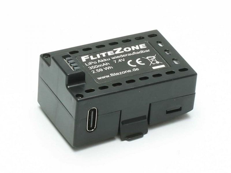 Batterie LiPo FliteZone 350mAh 7,4V pour UH-1DX - 16408