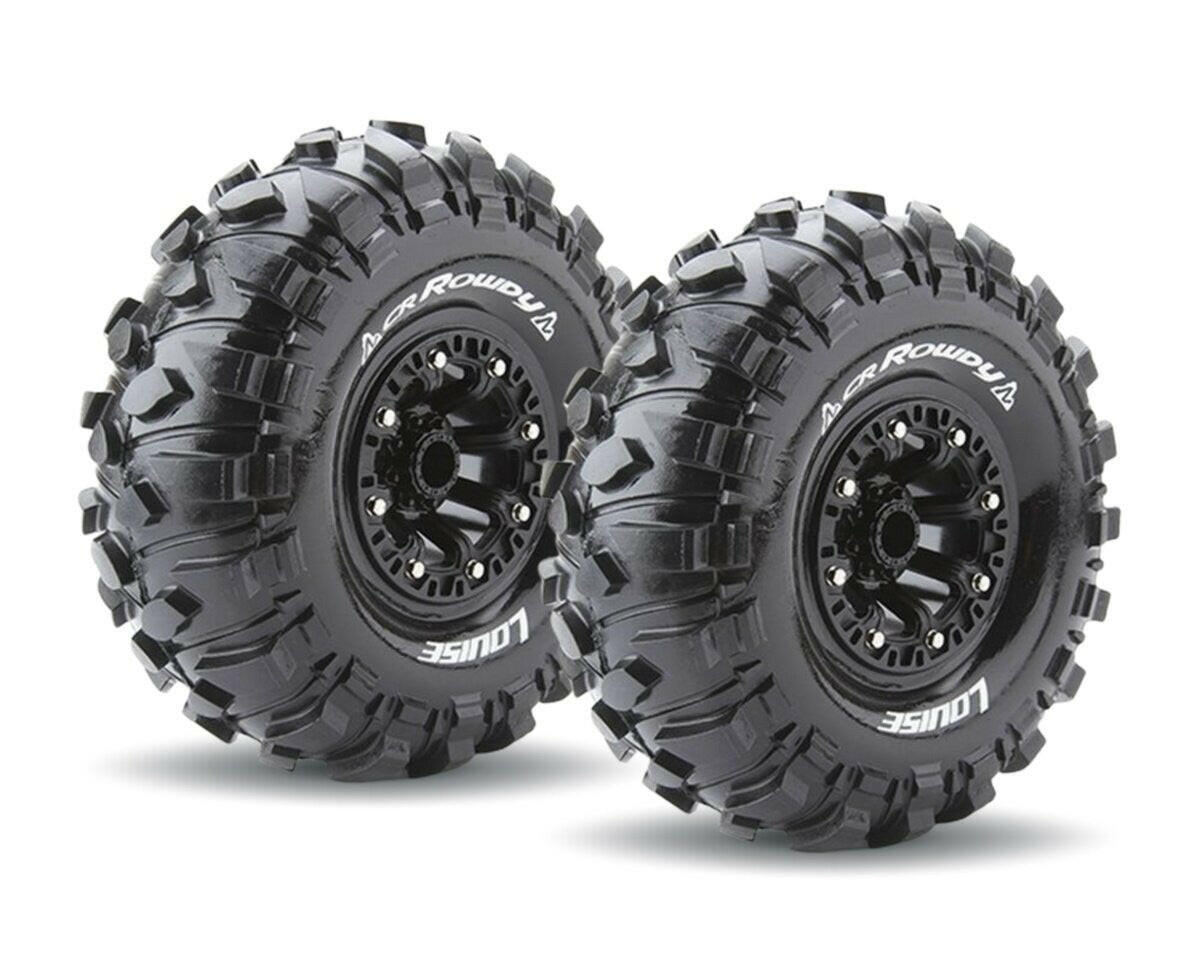 2 pneus et jantes Crawler 1/10 Louise CR-ROWDY 2.2 - 3238VB - Breizh Modélisme.