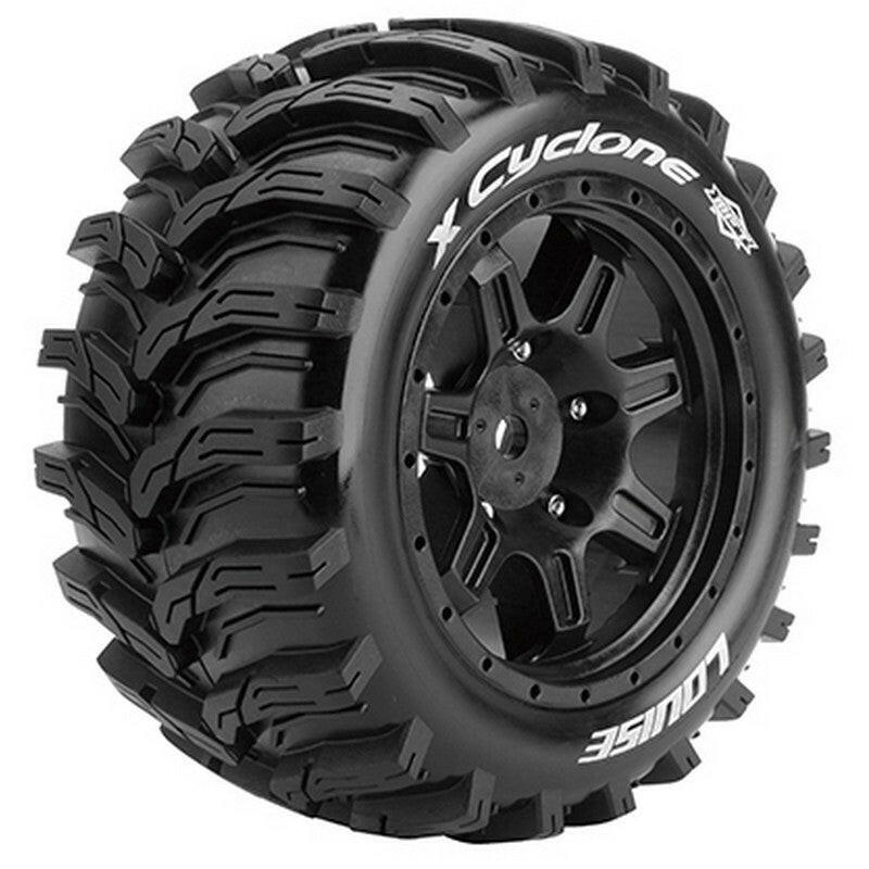 2 Pneus et jantes Louise X-CYCLONE pour Traxxas XMaxx 3298B - Breizh Modélisme.