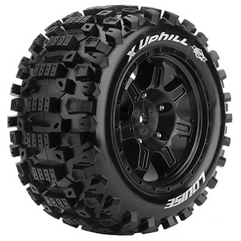 2 Pneus et jantes Louise X-UPHILL pour Traxxas XMaxx 3297B - Breizh Modélisme.