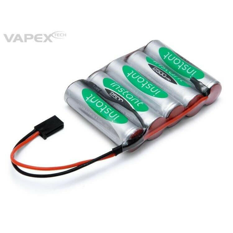 Batterie de reception RX NiMh 6V 2500mah prise FUTABA - Breizh Modélisme.