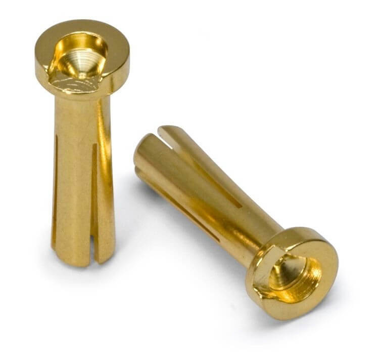 Lot de 10 Connecteurs PK 4mm Male - Breizh Modélisme.