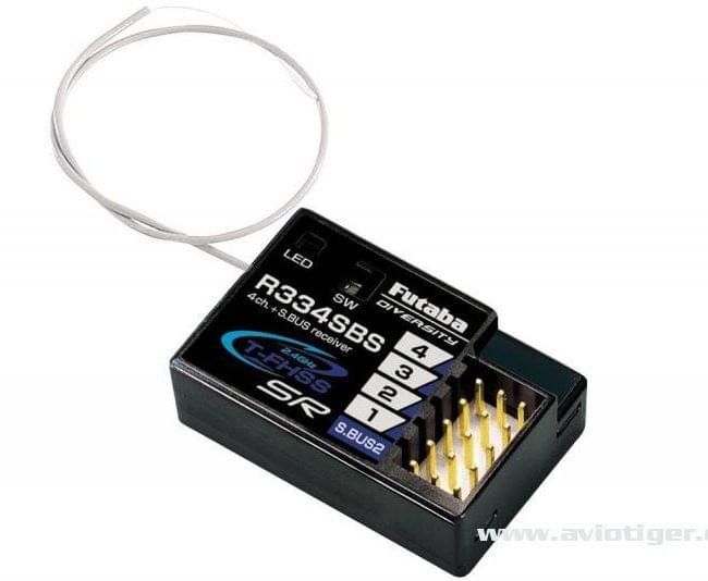 Radio Futaba T4PM Plus avec récepteur R334SBS 4 voies - Breizh Modélisme.