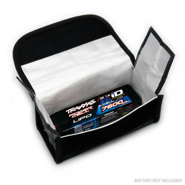 Sac de charge pour Batterie Lipo 185x75x60mm - Safe lipo bag - Breizh Modélisme.