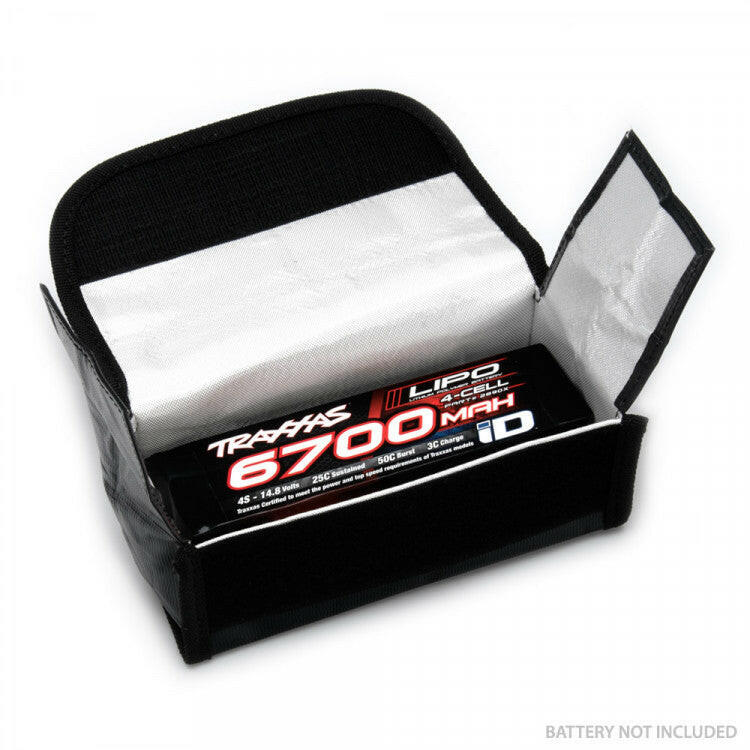 Sac de charge pour Batterie Lipo 185x75x60mm - Safe lipo bag - Breizh Modélisme.