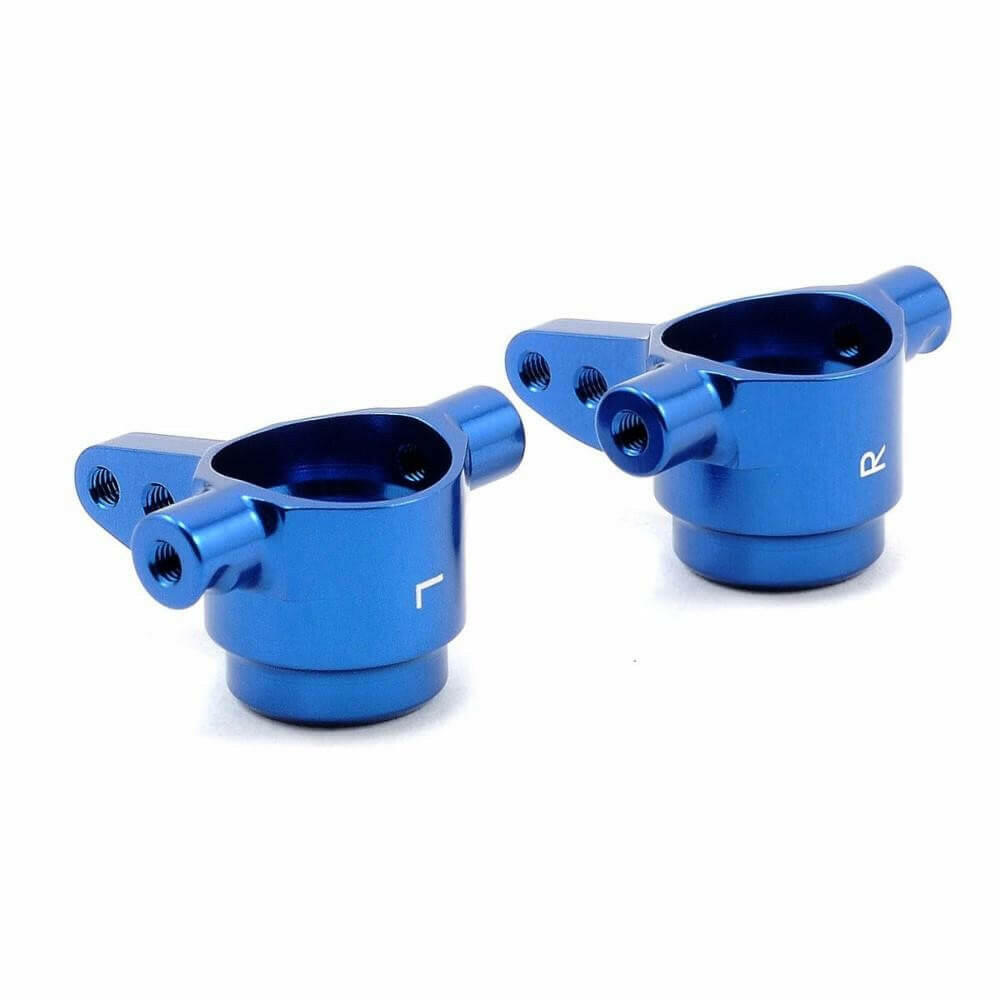 2 Fusées de direction G et D alu anodisées Bleu - Traxxas 6837X - Breizh Modélisme.