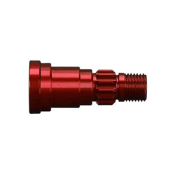 Axe de roue aluminium anodisé rouge - Traxxas 7768R - Breizh Modélisme.
