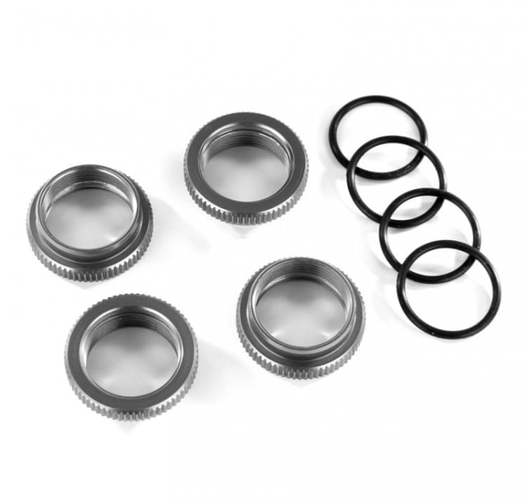 Bague de Ressort GT-Maxx Alu anodisées gris Maxx - Traxxas 8968-GRAY - Breizh Modélisme.