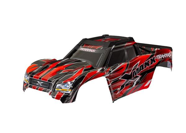 Carrosserie Traxxas X-Maxx Rouge - Traxxas 7867 - Breizh Modélisme.