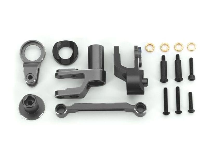 Renvoi de sauve-servo + sauve-servo anodises gris – maxx slash 10246 - Breizh Modélisme.