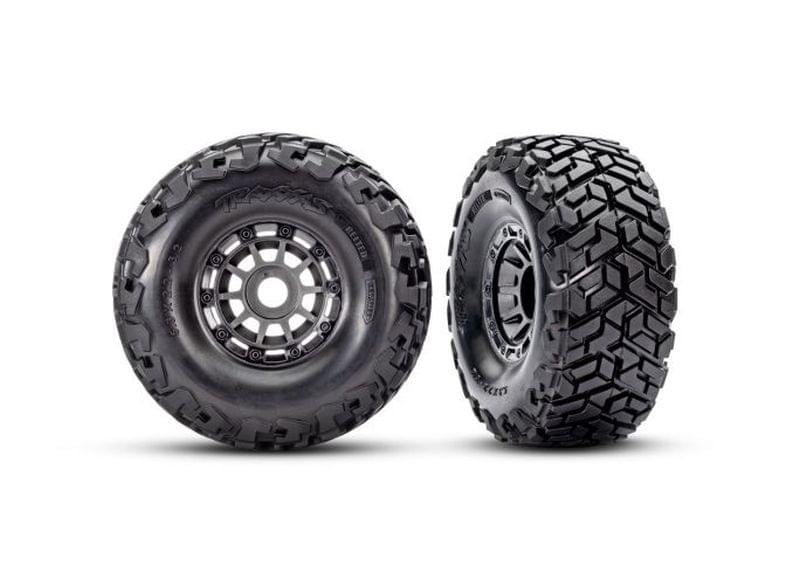 Roues montées collées gris Maxx Slash 10272 - Breizh Modélisme.