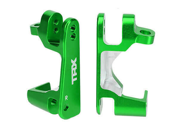 2 Etriers de fusées alu anodisés Vert G et D- Traxxas 6832G - Breizh Modélisme.