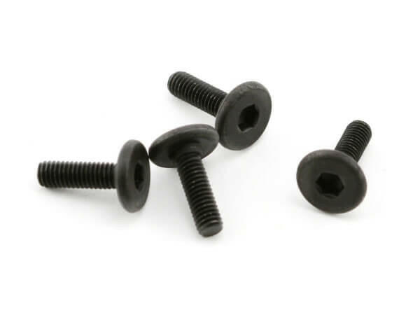 4 Vis BTR tête plate large 3x10mm Traxxas 4859 - Breizh Modélisme.