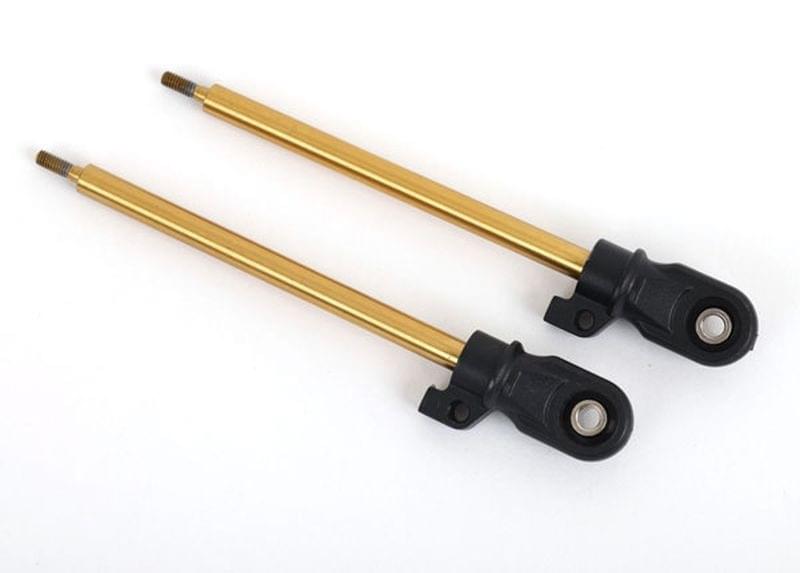 Axes d'amortisseurs gt-maxx titane 80mm (x2) Traxxas 9662T - Breizh Modélisme.