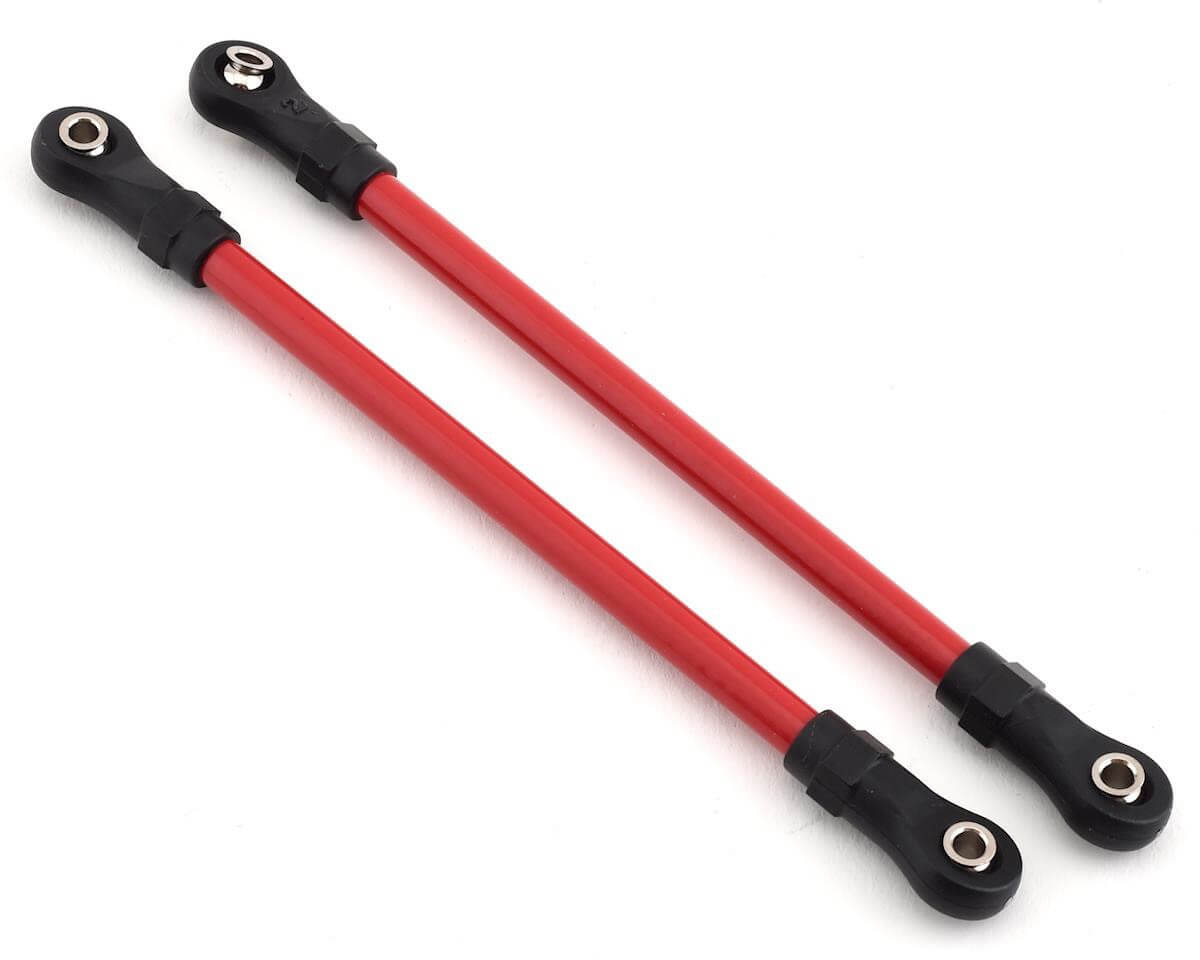 Biellettes de suspension avant inférieur acier rouge TRX-4 (x2) - Traxxas 8143R - Breizh Modélisme.