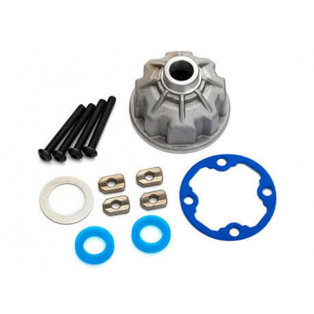 Corps de différentiel + joints alu - Traxxas 8681X - Breizh Modélisme.