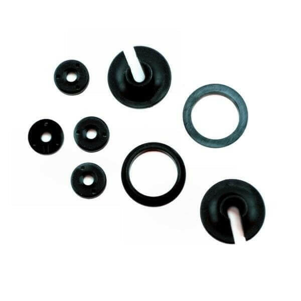 Coupelles d'amortisseurs + molette et piston x2 - Traxxas 3768 - Breizh Modélisme.