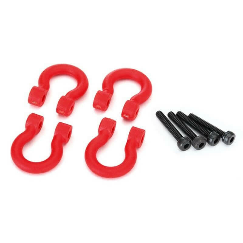 Crochets de pare chocs rouge (x4) - Traxxas 8234R - Breizh Modélisme.