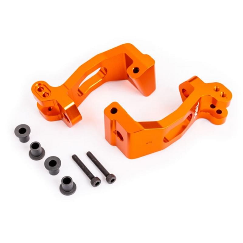 Etrier de fusées G/D (x2) Alu anodisé orange - Traxxas 9532T - Breizh Modélisme.