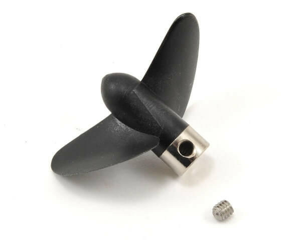 Hélice gauche 4.0mm gs (set screw) (1) - villain - Traxxas 1584 - Breizh Modélisme.