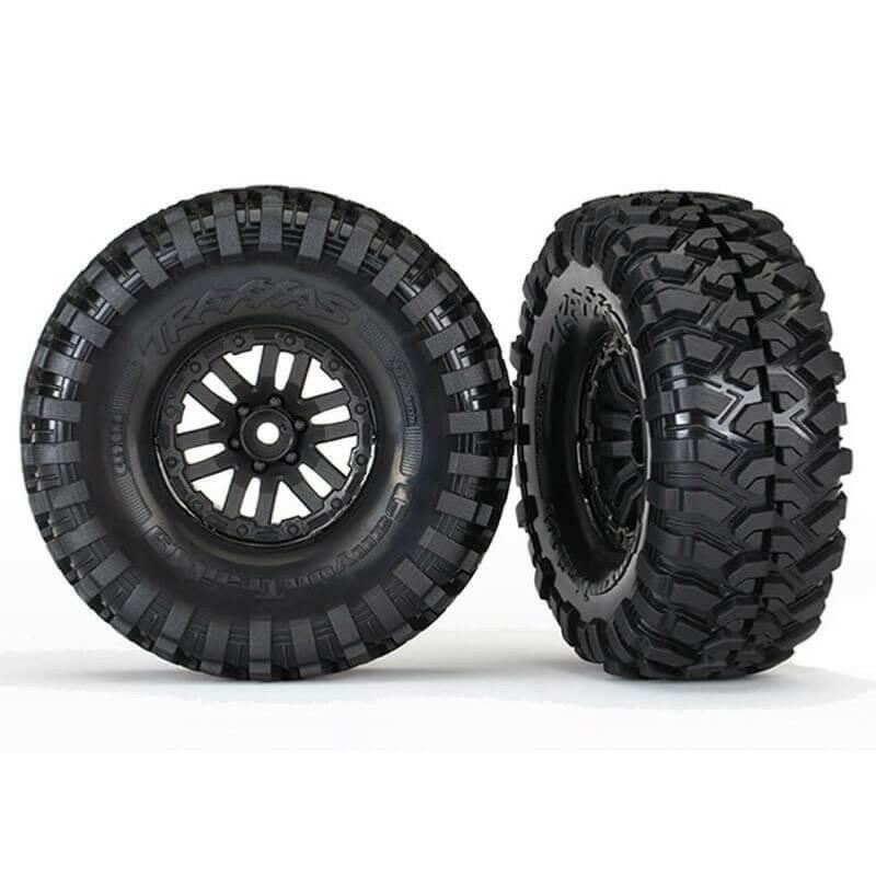 Traxxas 2 pneus et jantes Crawler TRX4 Canyon Trail 1.9 Black 8272" - Breizh Modélisme.