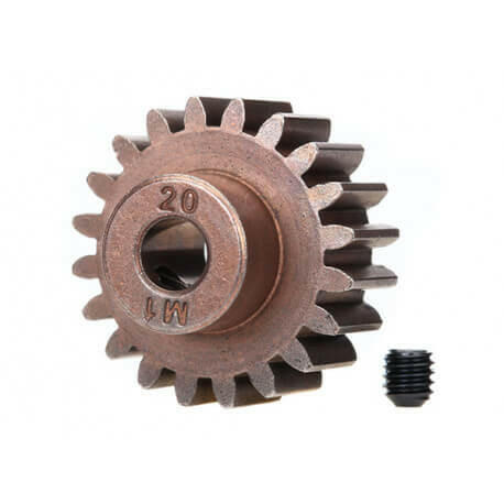 Traxxas 6494X Pignon moteur 20 dts - M1.0 - 5 mm - Breizh Modélisme.